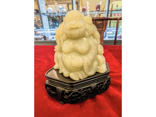 如来佛和田玉摆件